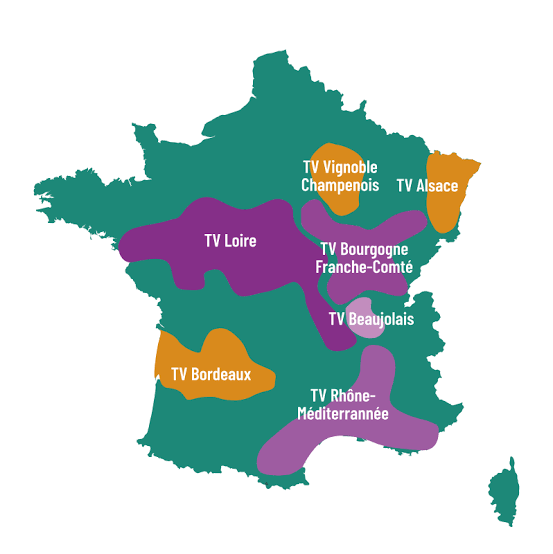Carte France Terra Vitis